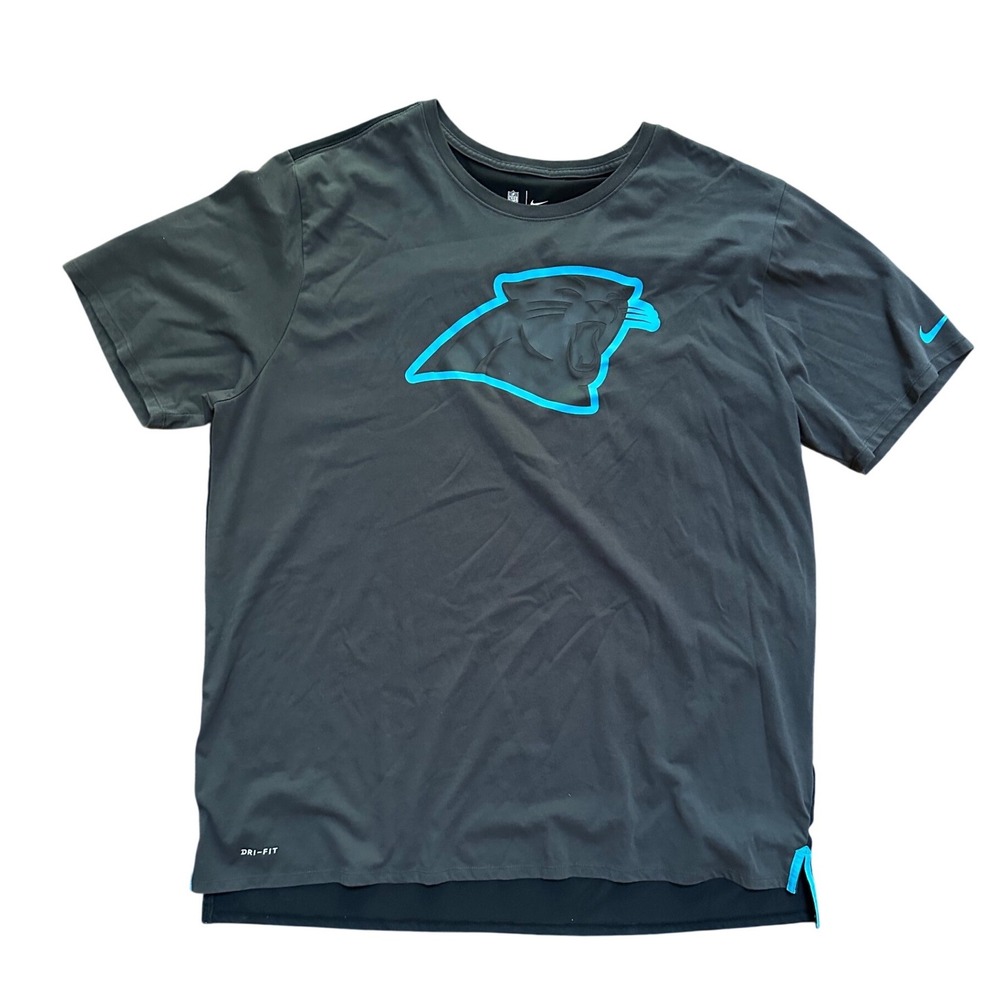 The Nike Tee Men's On Field Black Carolina Panthers Short Sleeve Tee Size 3XL